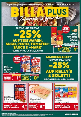 Billa Plus Prospekt