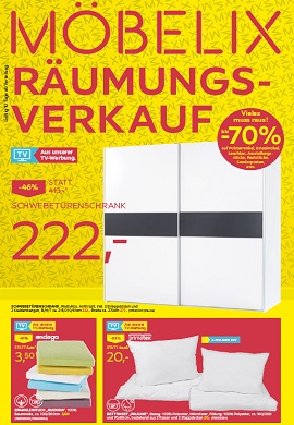 Möbelix Räumungsverkauf